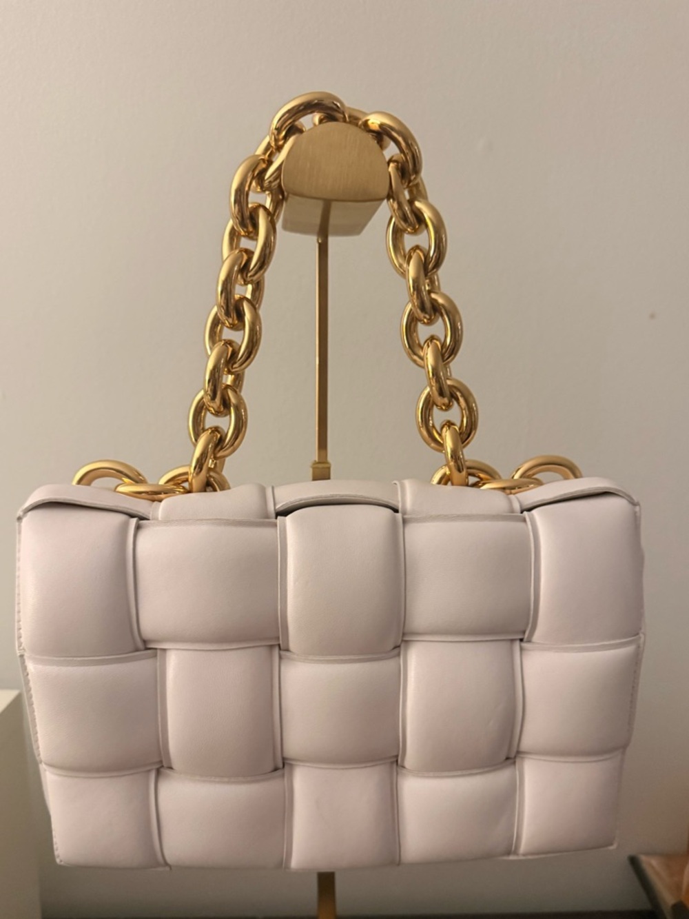 Bottega Veneta Intrecciato Padded Casette bag with Chain